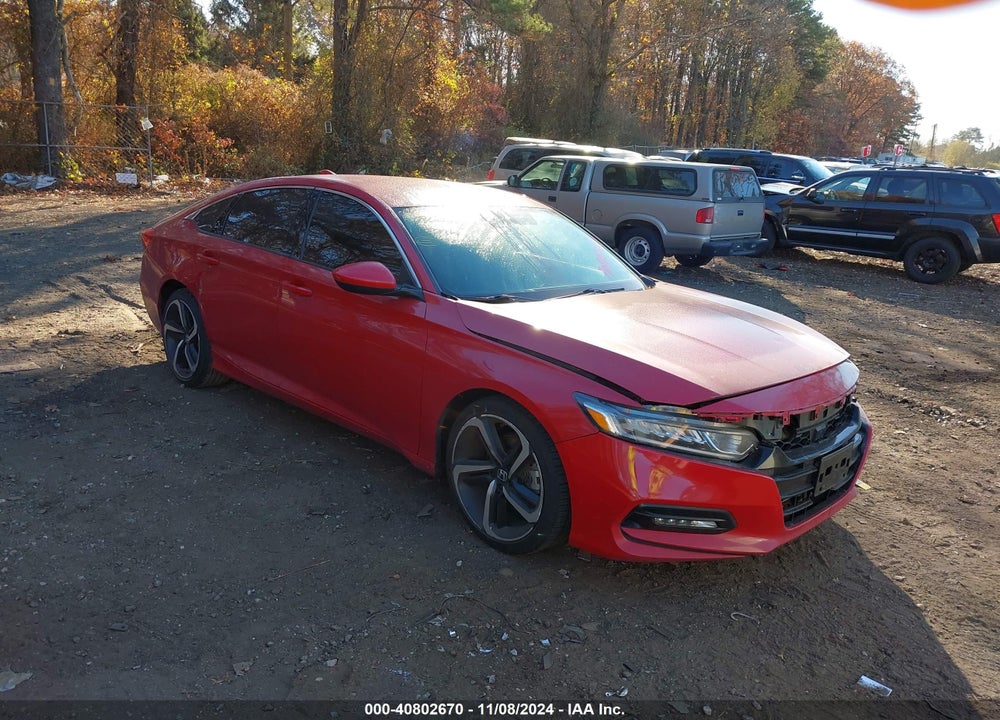 2019 HONDA ACCORD SPORT VIN: 1HGCV1F38KA153018