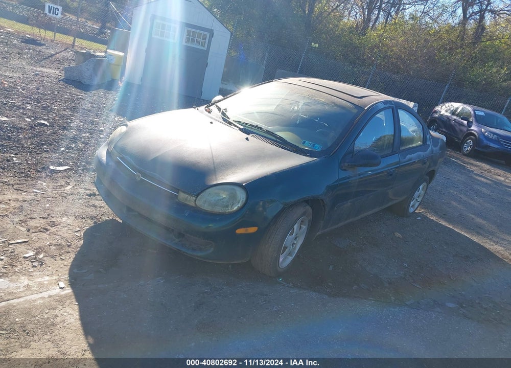 2000 DODGE NEON HIGHLINE VIN: 1B3ES46C6YD819349