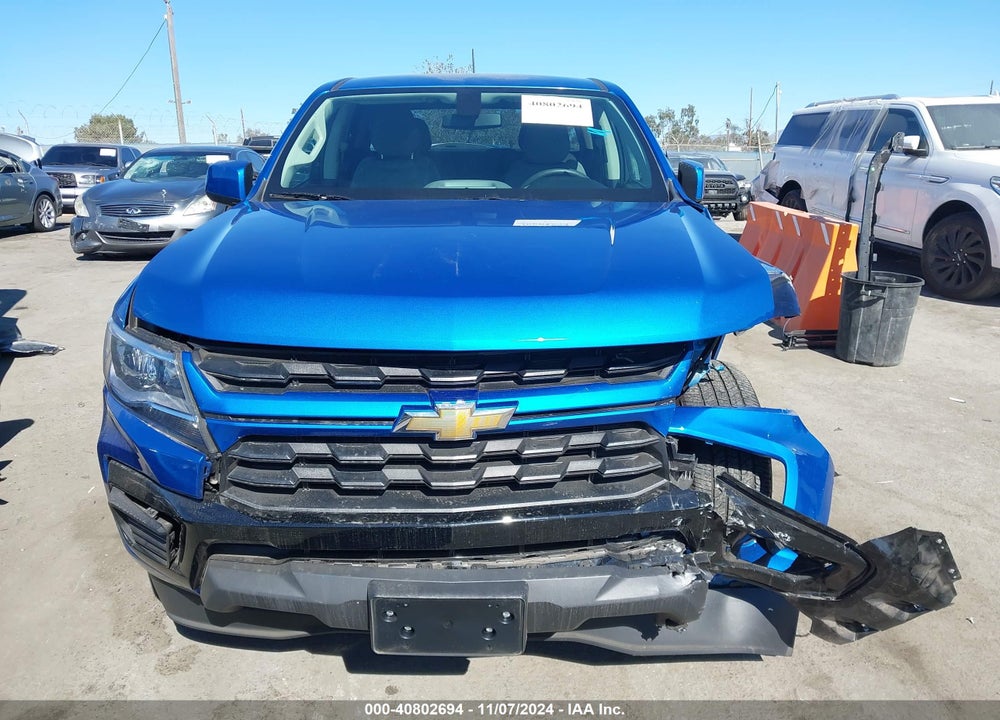 2022 CHEVROLET COLORADO 2WD SHORT BOX WT VIN: 1GCGSBEA4N1281033