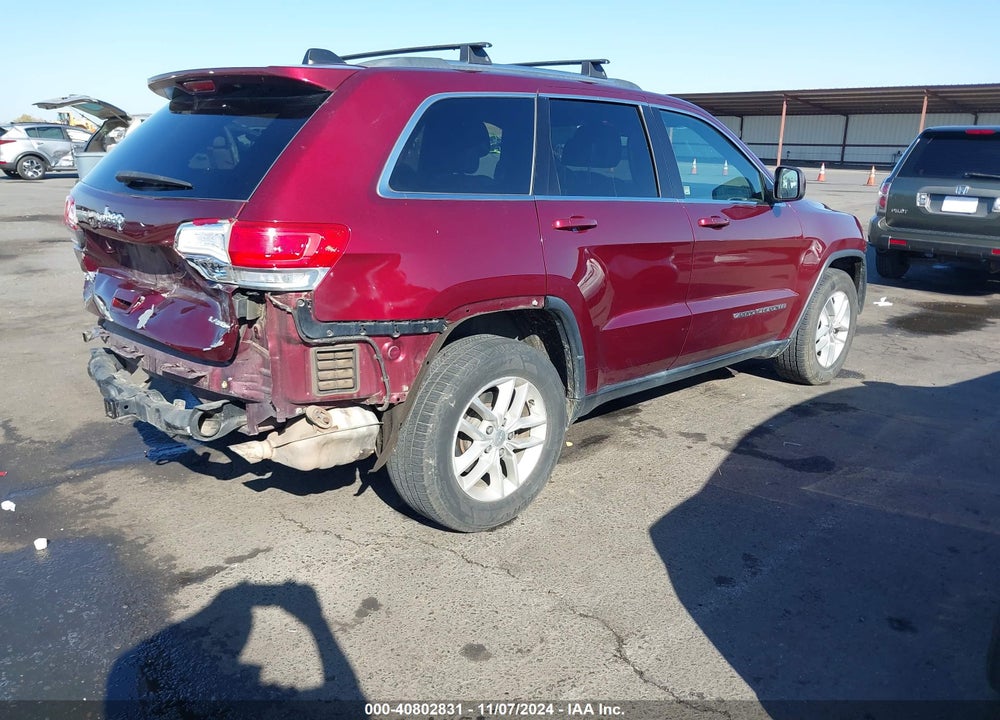 2017 JEEP GRAND CHEROKEE LAREDO 4X4 VIN: 1C4RJFAGXHC608718