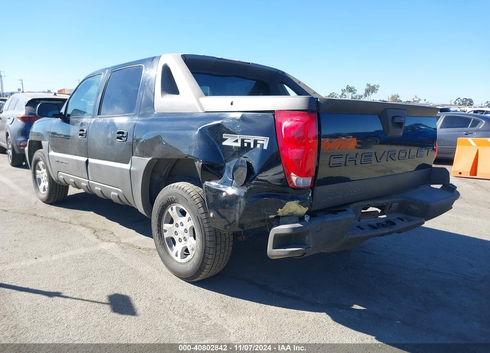 2003 CHEVROLET AVALANCHE 1500 VIN: 3GNEC13T63G157466