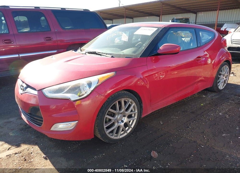 2014 HYUNDAI VELOSTER BASE W/GRAY VIN: KMHTC6AD6EU193209
