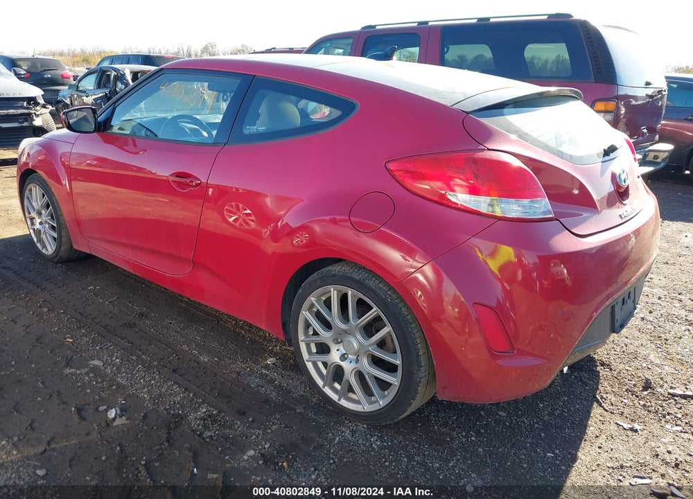2014 HYUNDAI VELOSTER BASE W/GRAY VIN: KMHTC6AD6EU193209