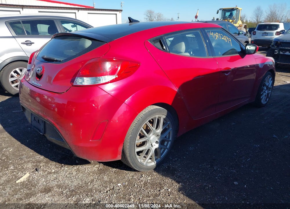 2014 HYUNDAI VELOSTER BASE W/GRAY VIN: KMHTC6AD6EU193209