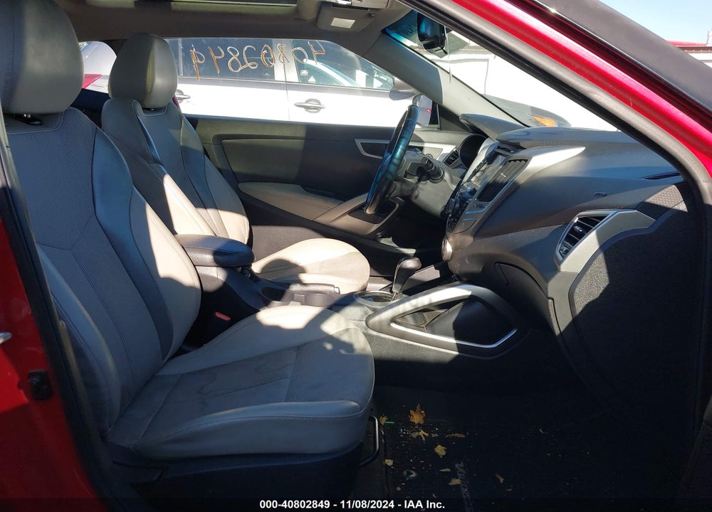 2014 HYUNDAI VELOSTER BASE W/GRAY VIN: KMHTC6AD6EU193209