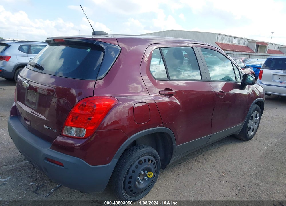 2016 CHEVROLET TRAX 1LS VIN: 3GNCJKSB6GL241487