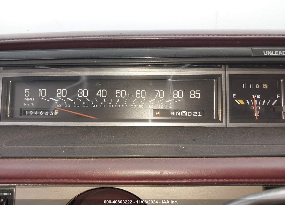 1989 OLDSMOBILE DELTA 88 ROYALE VIN: 1G3HN54C8K1812309