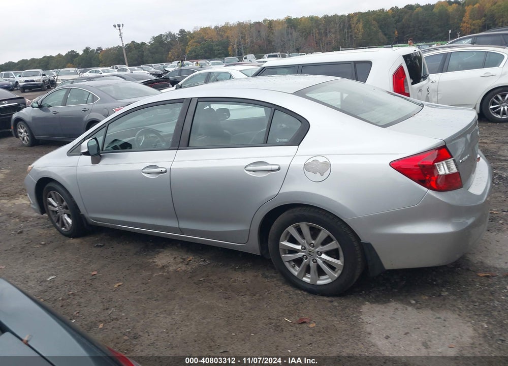 2012 HONDA CIVIC EX-L VIN: 2HGFB2F9XCH557733
