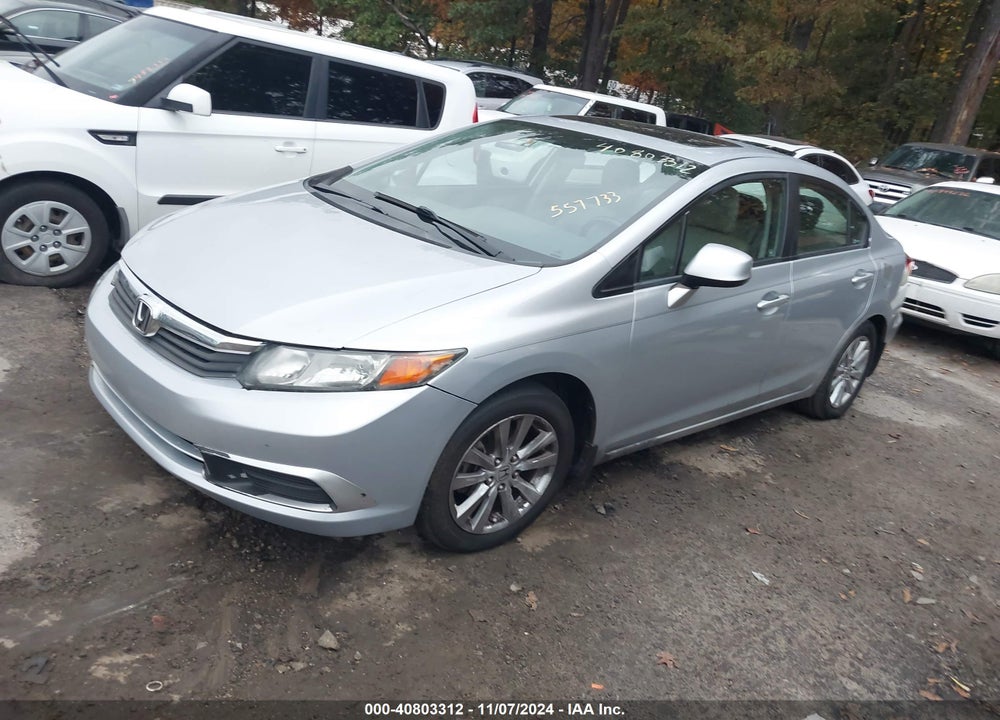 2012 HONDA CIVIC EX-L VIN: 2HGFB2F9XCH557733