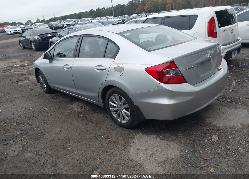 2012 HONDA CIVIC EX-L VIN: 2HGFB2F9XCH557733