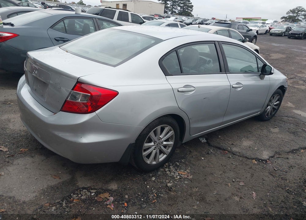 2012 HONDA CIVIC EX-L VIN: 2HGFB2F9XCH557733