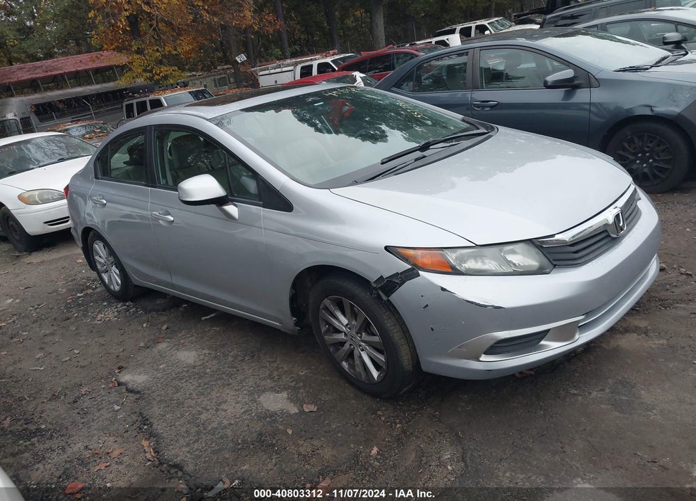 2012 HONDA CIVIC EX-L VIN: 2HGFB2F9XCH557733