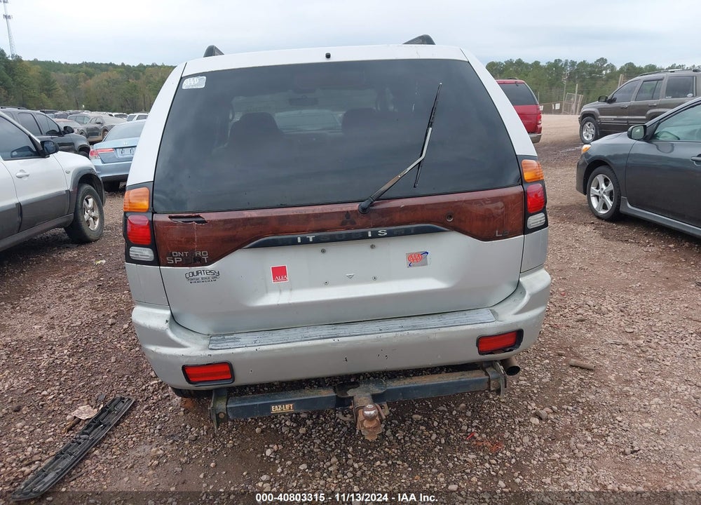2002 MITSUBISHI MONTERO SPORT ES/LS VIN: JA4LS21H22J027506