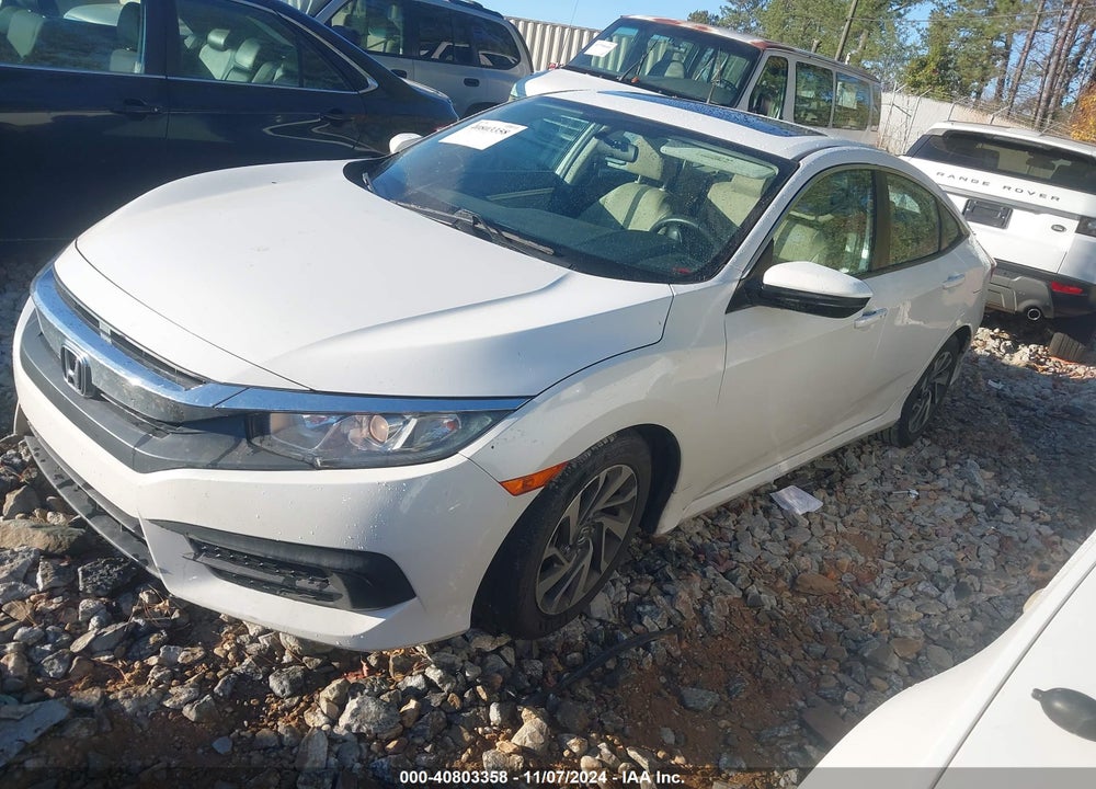 2018 HONDA CIVIC EX VIN: 19XFC2F74JE028927