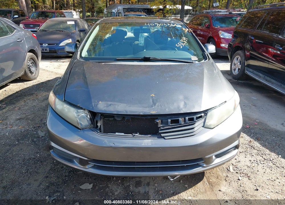 2012 HONDA CIVIC EX VIN: 2HGFB2F81CH556834