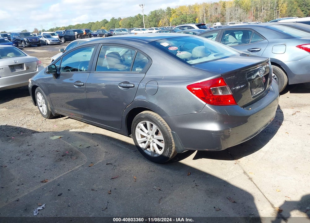 2012 HONDA CIVIC EX VIN: 2HGFB2F81CH556834