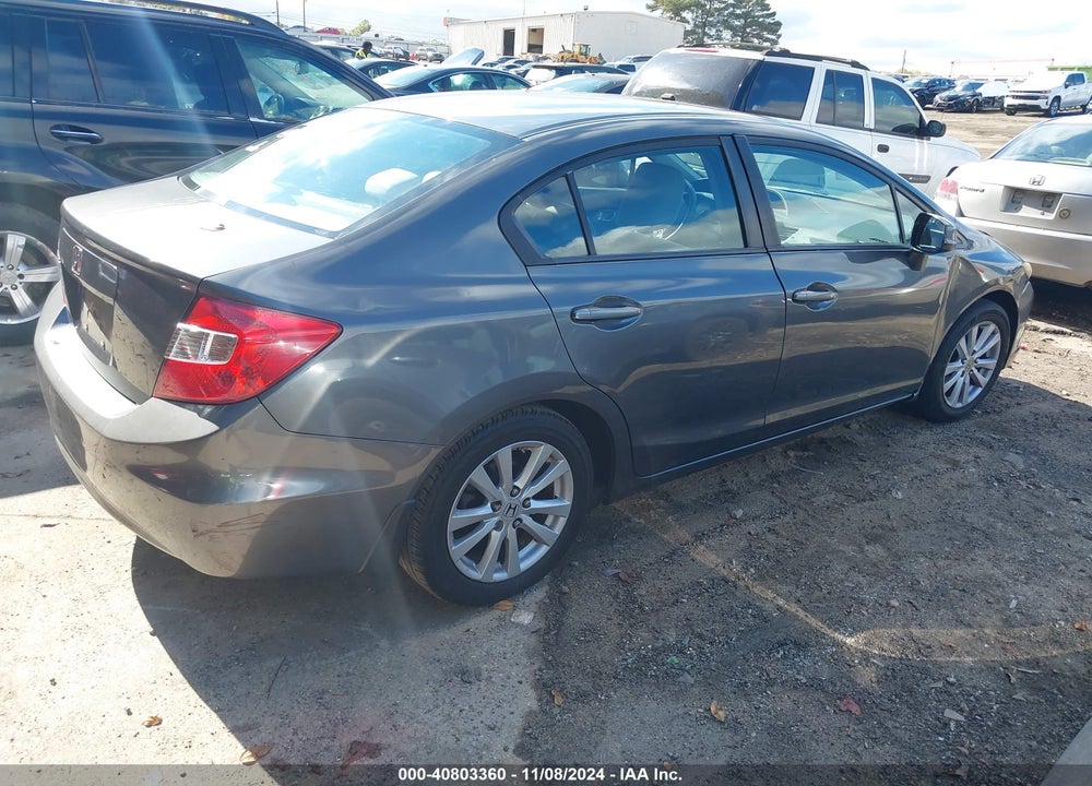 2012 HONDA CIVIC EX VIN: 2HGFB2F81CH556834