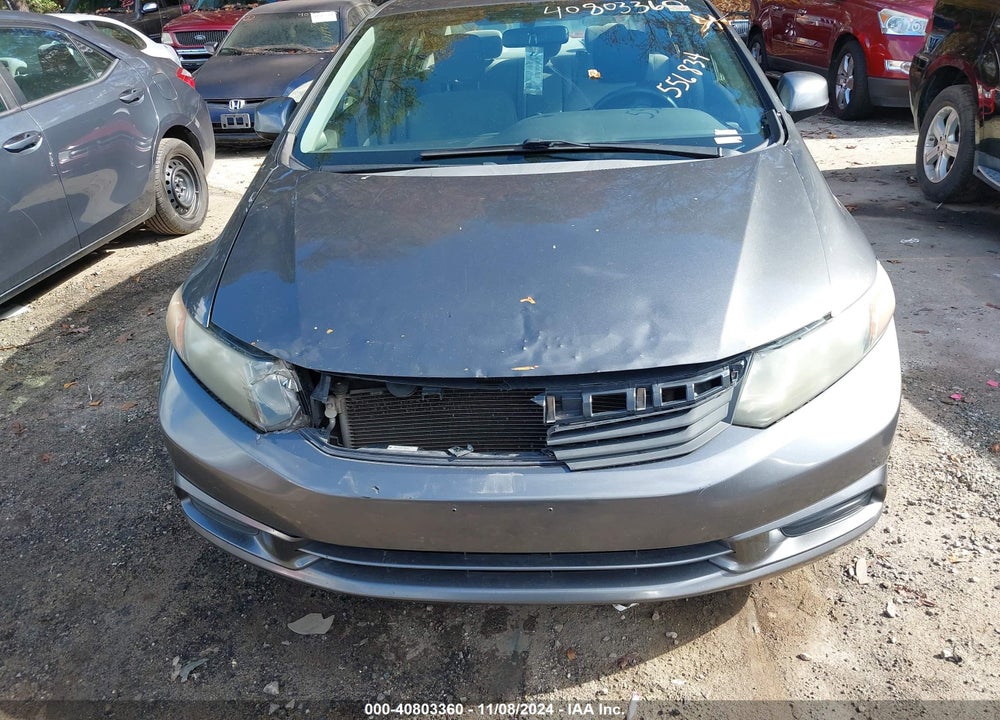 2012 HONDA CIVIC EX VIN: 2HGFB2F81CH556834