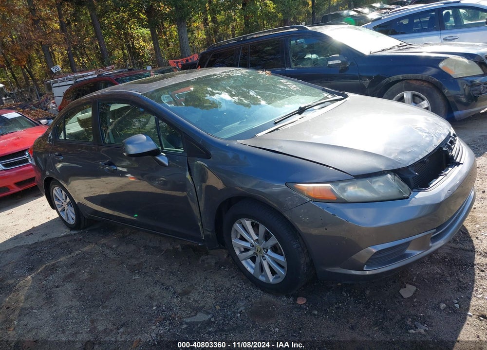 2012 HONDA CIVIC EX VIN: 2HGFB2F81CH556834