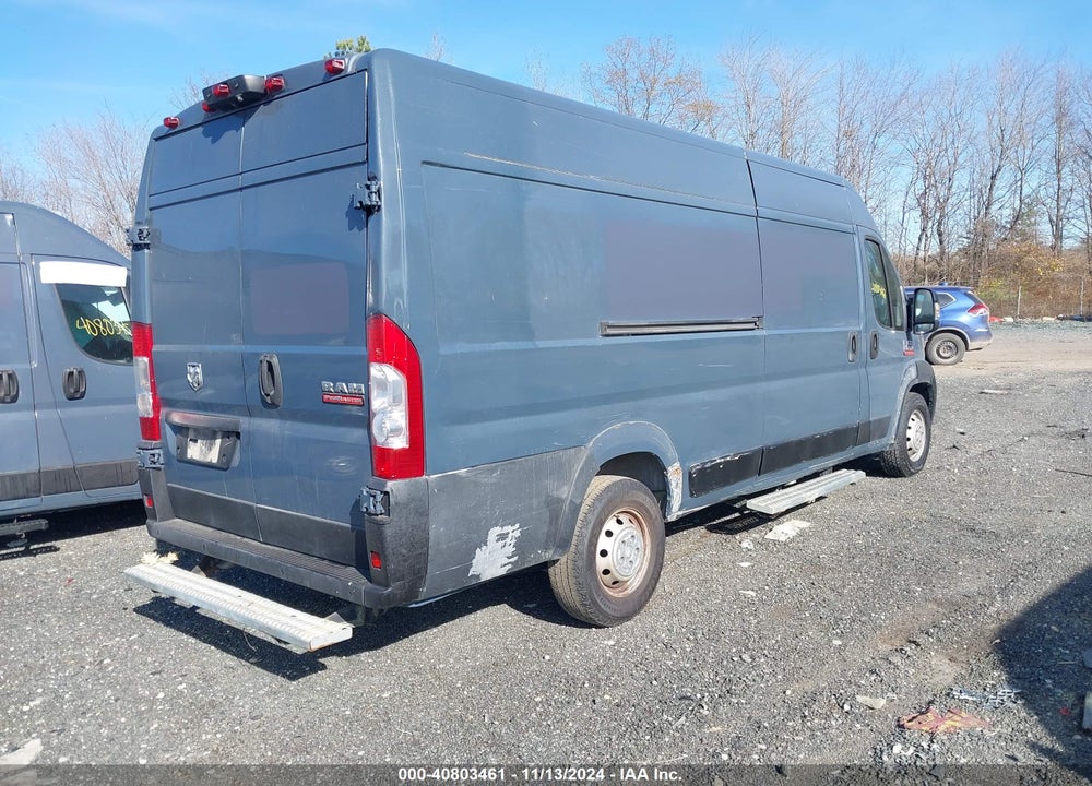 2019 RAM PROMASTER 3500 CARGO VAN HIGH ROOF 159 WB EXT VIN: 3C6URVJG7KE546599