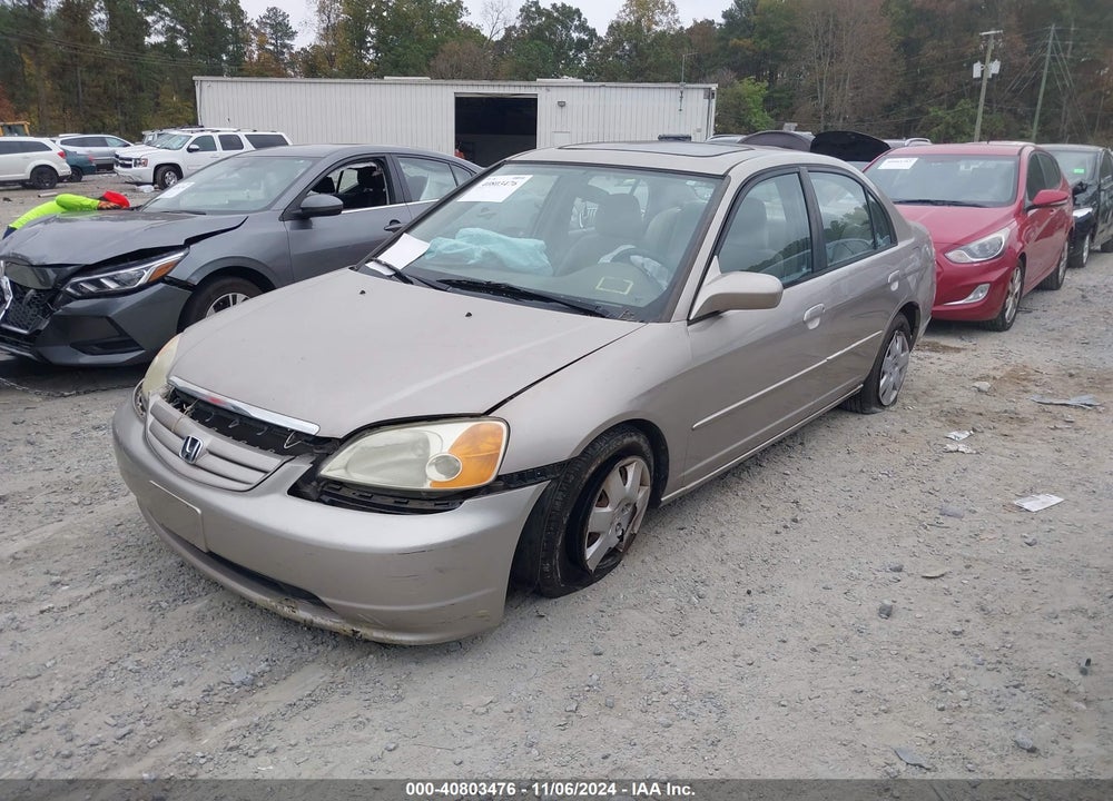2001 HONDA CIVIC EX VIN: 2HGES26701H597486