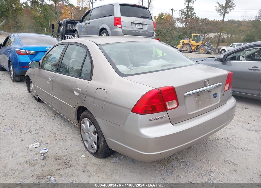 2001 HONDA CIVIC EX VIN: 2HGES26701H597486