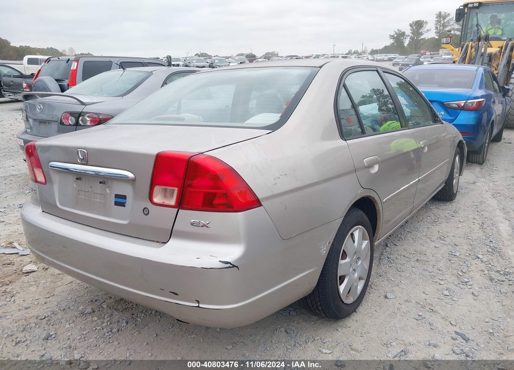 2001 HONDA CIVIC EX VIN: 2HGES26701H597486
