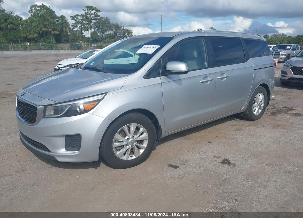 2016 KIA SEDONA LX VIN: KNDMB5C12G6198066