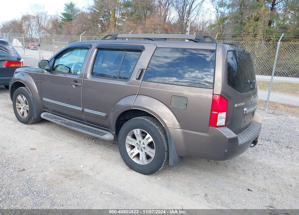 2008 NISSAN PATHFINDER LE VIN: 5N1AR18B98C627369