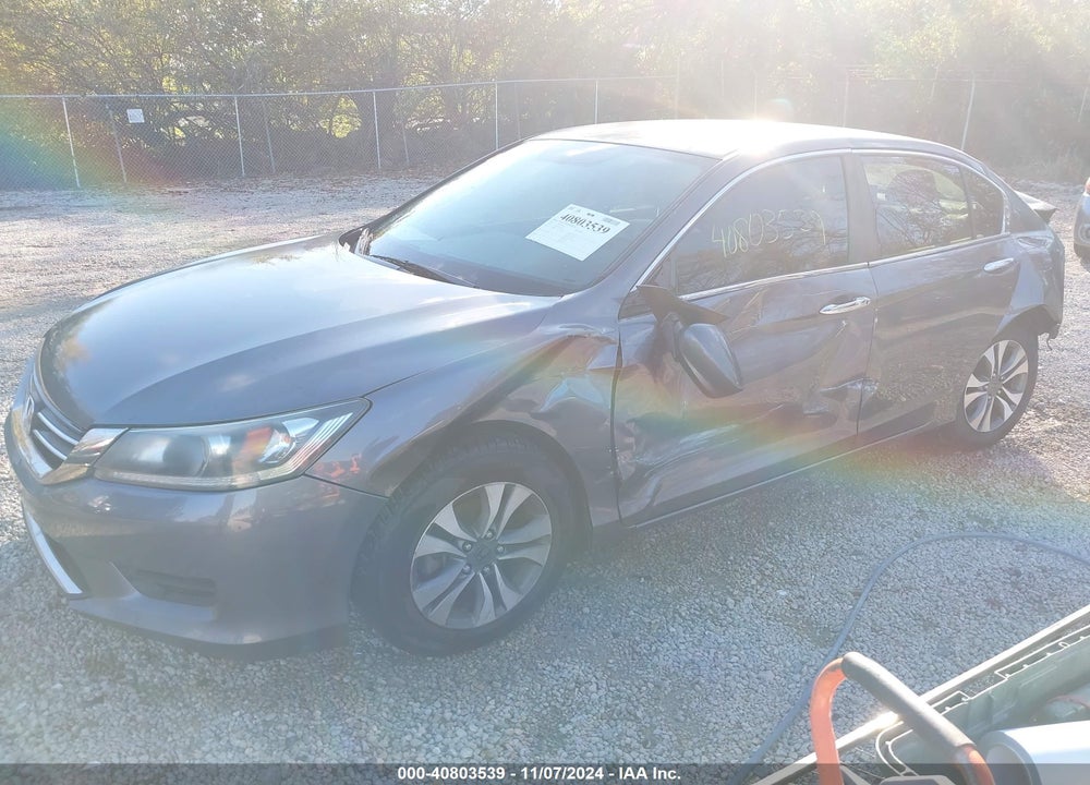 2013 HONDA ACCORD LX VIN: 1HGCR2F31DA129284