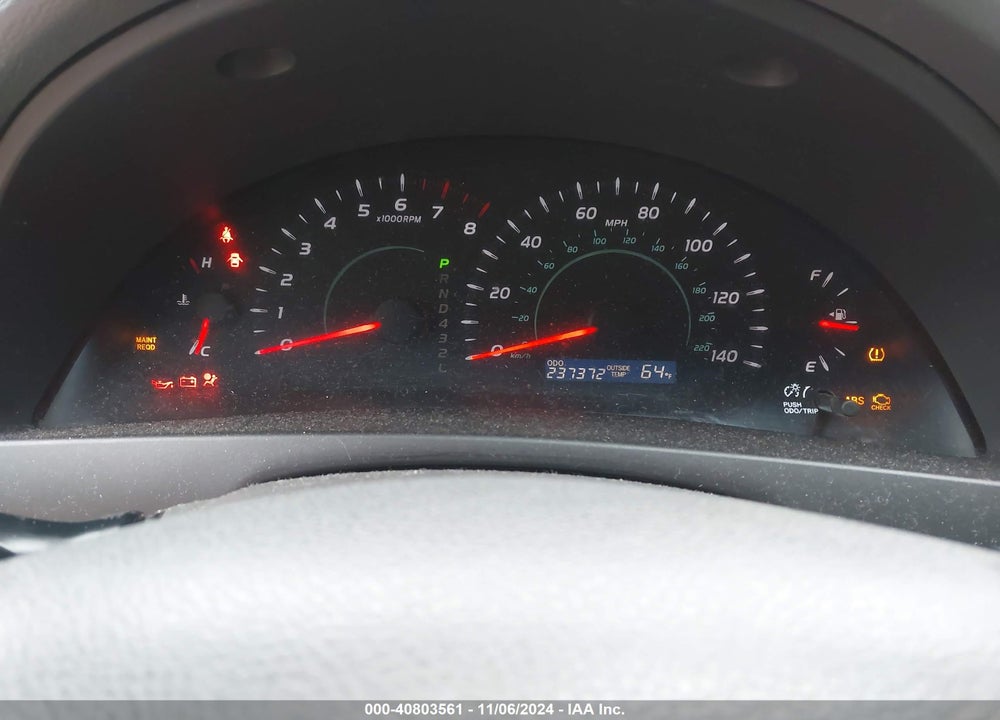 2008 TOYOTA CAMRY LE VIN: 4T1BE46K08U751688