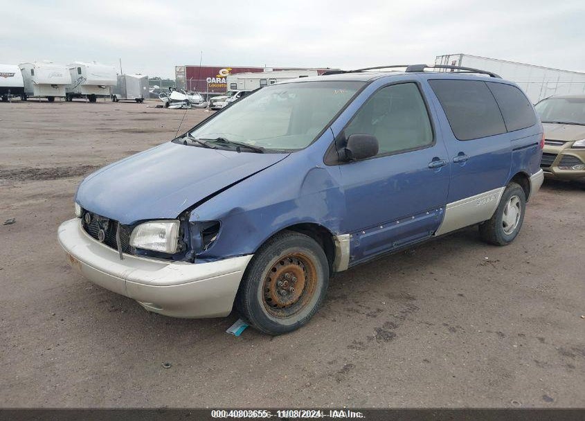 2000 TOYOTA SIENNA XLE VIN: 4T3ZF13C8YU213416