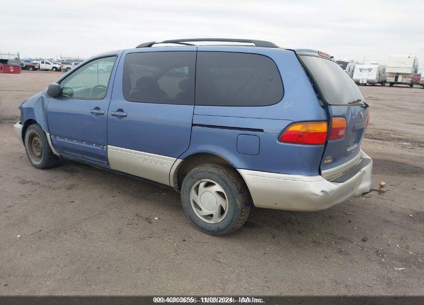2000 TOYOTA SIENNA XLE VIN: 4T3ZF13C8YU213416