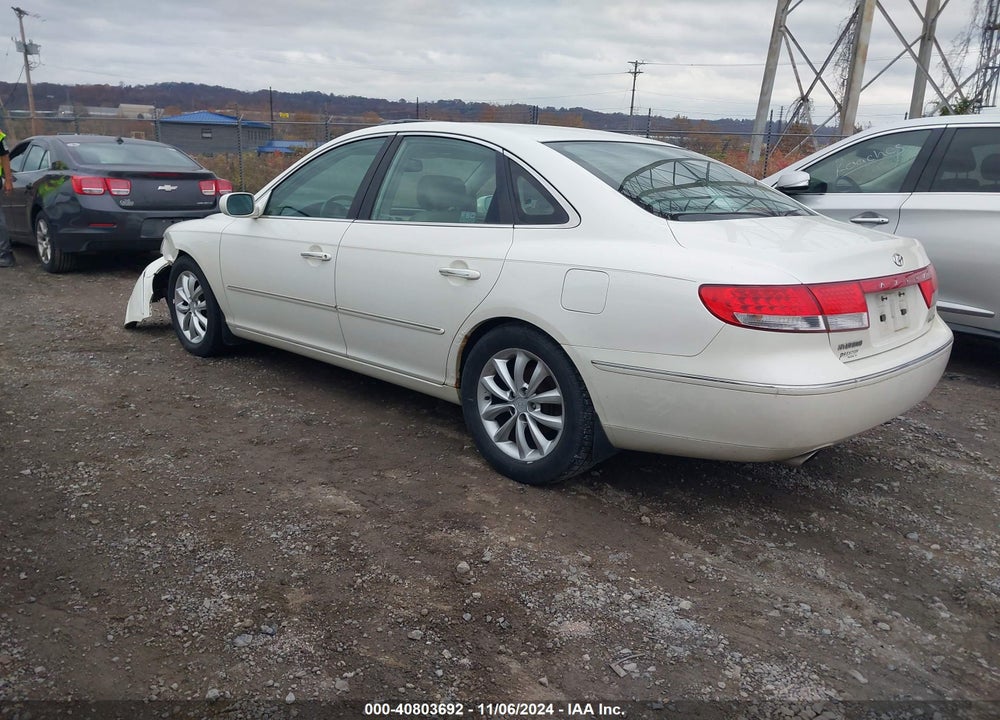 2006 HYUNDAI AZERA VIN: KMHFC46F16A108937