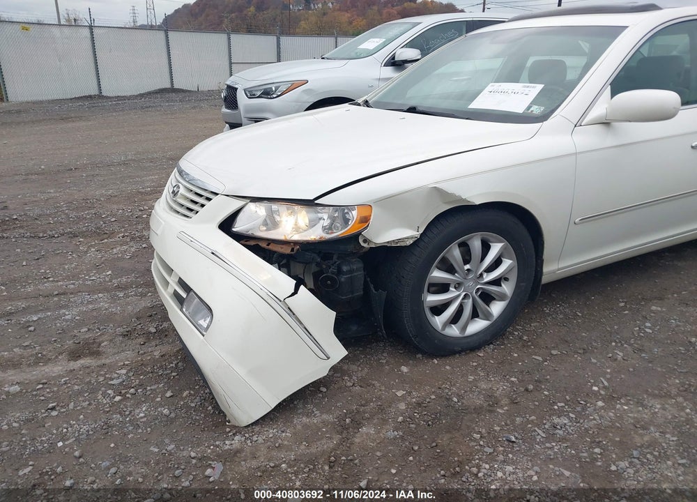 2006 HYUNDAI AZERA VIN: KMHFC46F16A108937