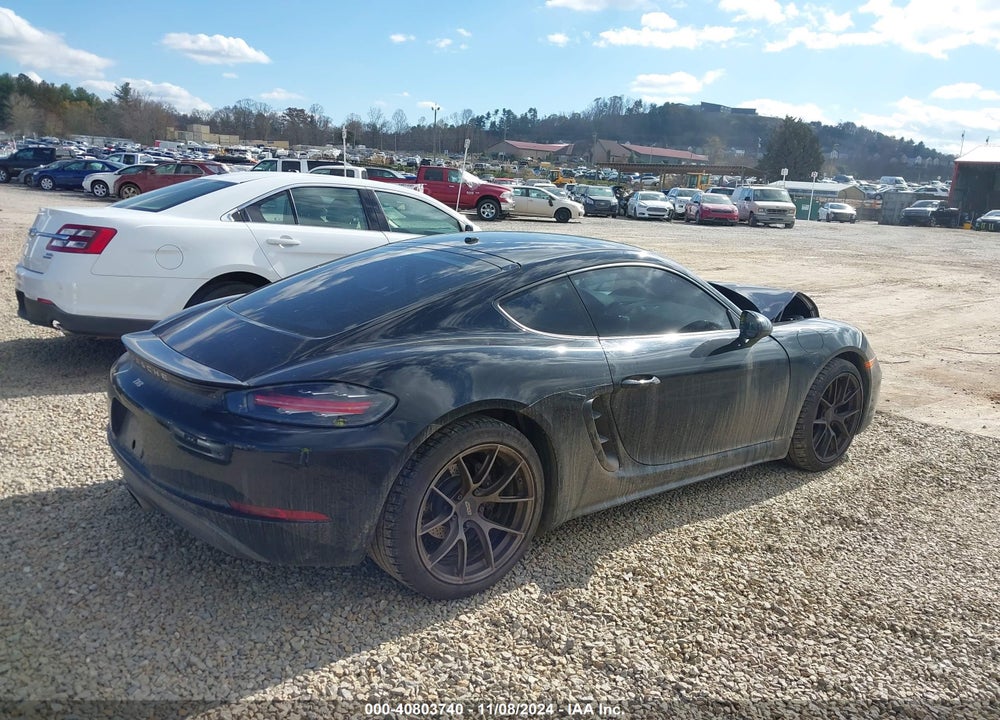 2018 PORSCHE 718 CAYMAN VIN: WP0AA2A85JK261423