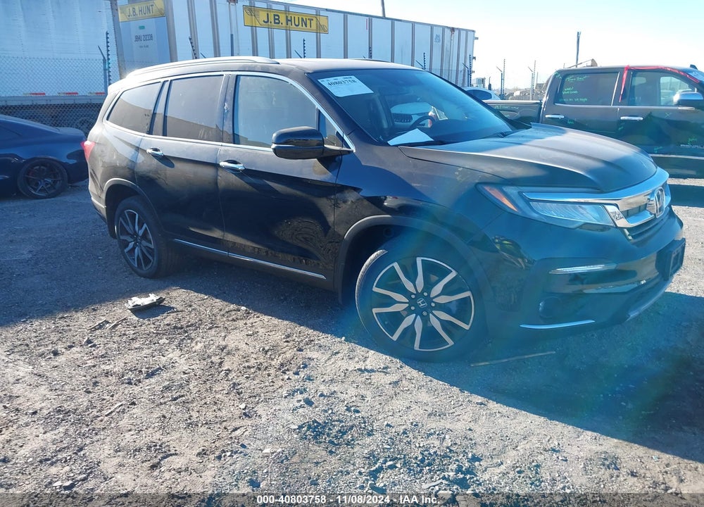 2019 HONDA PILOT TOURING VIN: 5FNYF6H9XKB100389