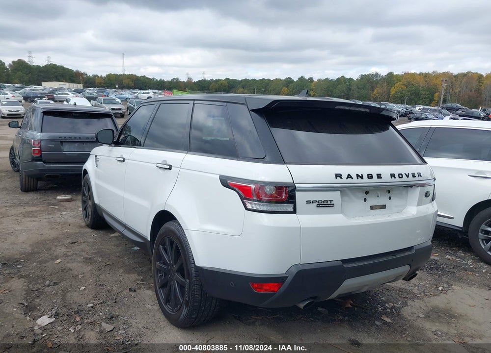 2016 LAND ROVER RANGE ROVER SPORT 3.0L V6 SUPERCHARGED HSE VIN: SALWR2VF4GA573621