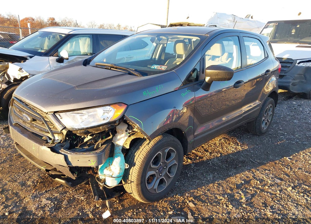 2022 FORD ECOSPORT S VIN: MAJ6S3FL0NC469382