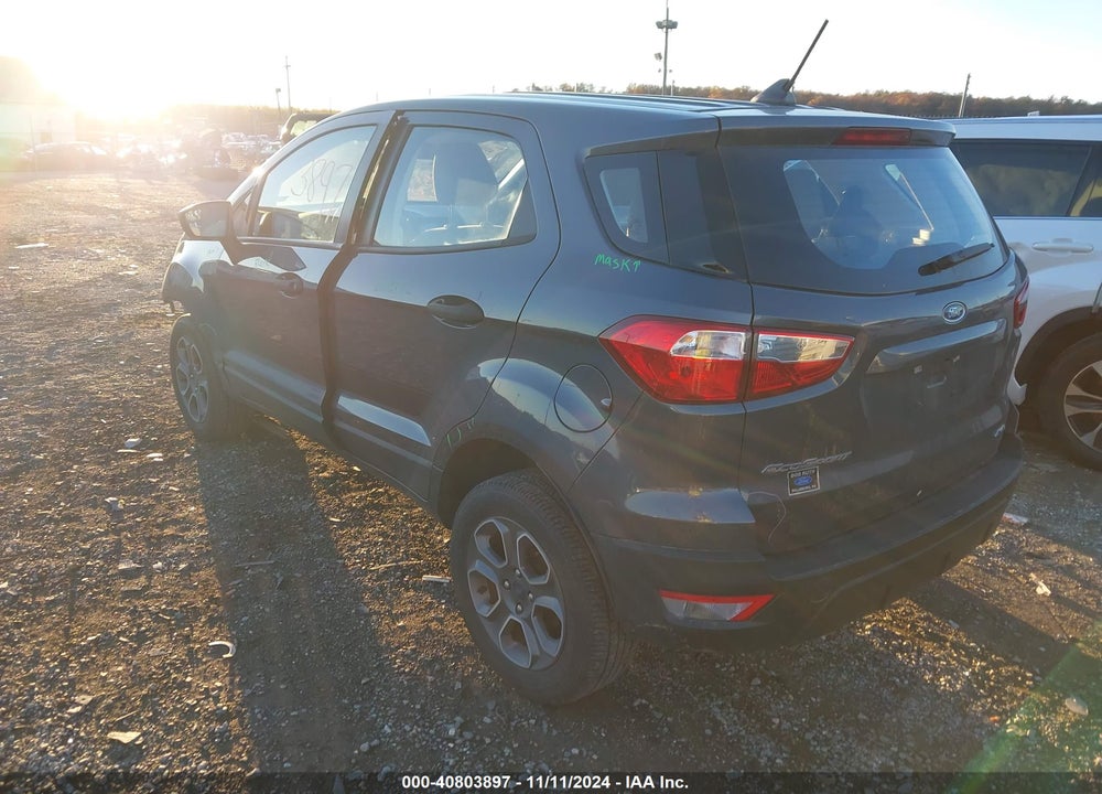 2022 FORD ECOSPORT S VIN: MAJ6S3FL0NC469382