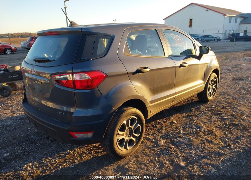 2022 FORD ECOSPORT S VIN: MAJ6S3FL0NC469382