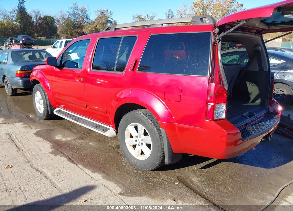 2011 NISSAN PATHFINDER SV VIN: 5N1AR1NN7BC619034