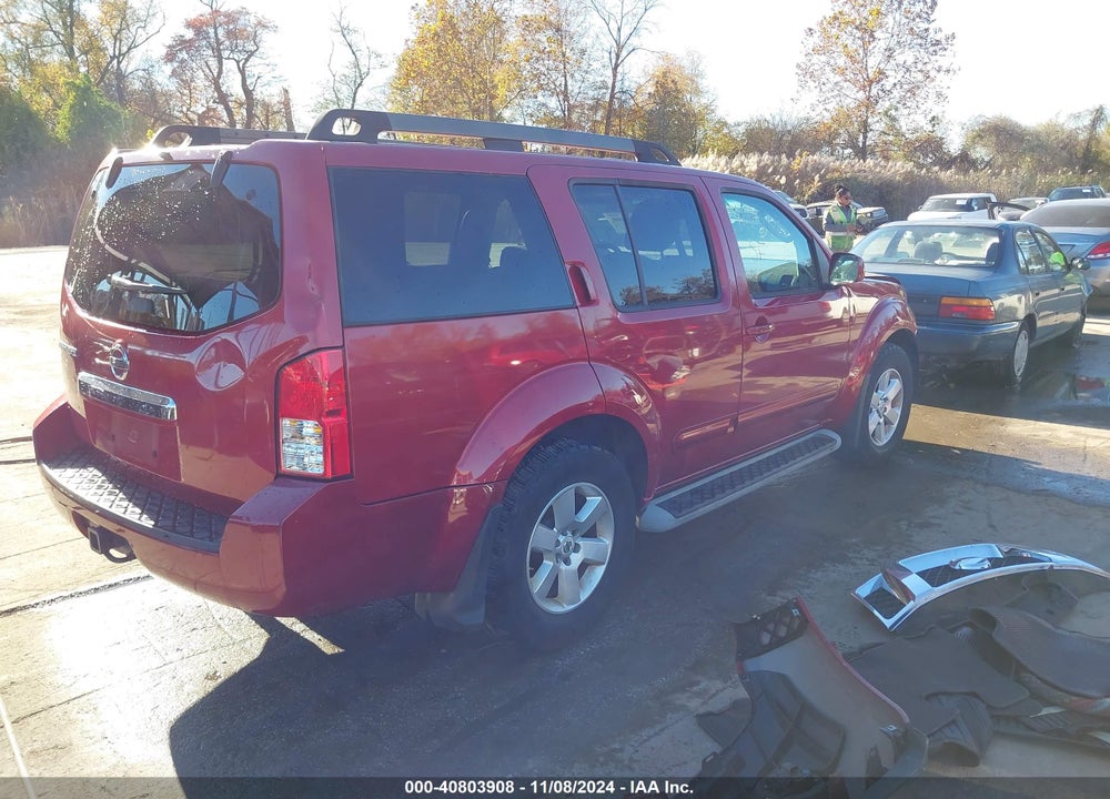 2011 NISSAN PATHFINDER SV VIN: 5N1AR1NN7BC619034