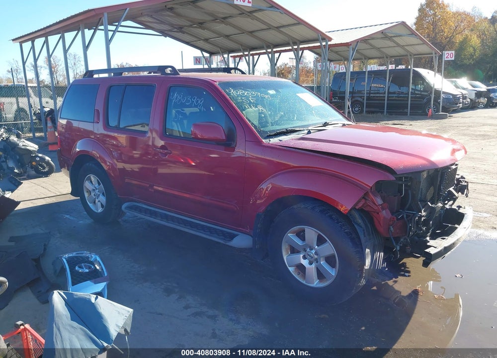 2011 NISSAN PATHFINDER SV VIN: 5N1AR1NN7BC619034