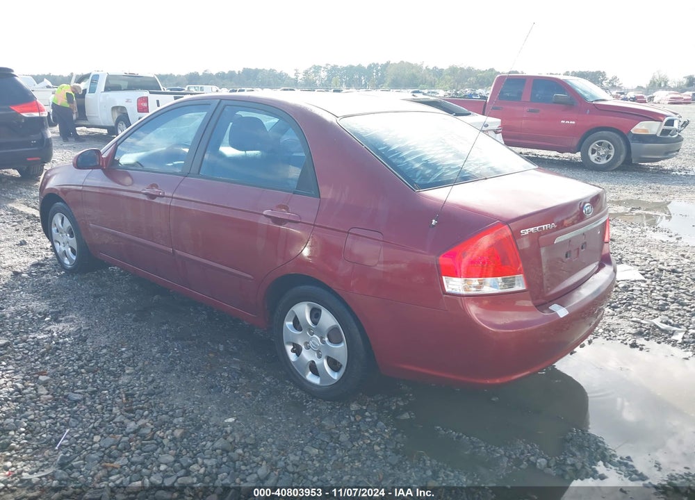 2007 KIA SPECTRA EX VIN: KNAFE121375434334