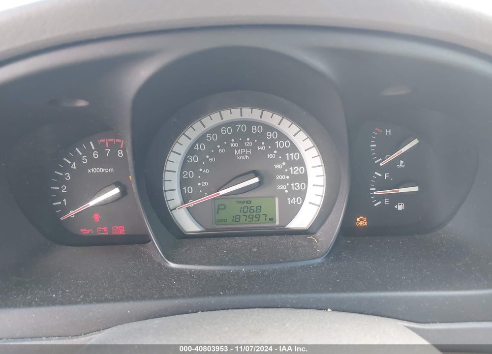 2007 KIA SPECTRA EX VIN: KNAFE121375434334
