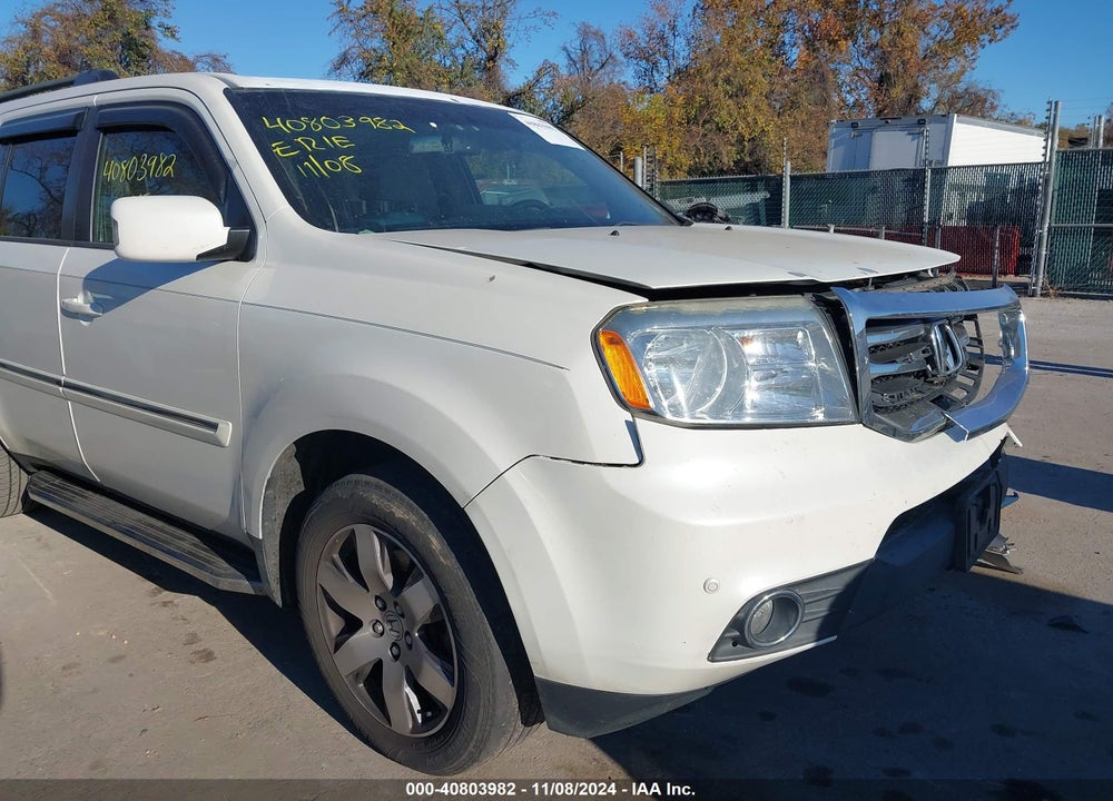 2014 HONDA PILOT TOURING VIN: 5FNYF4H97EB036630