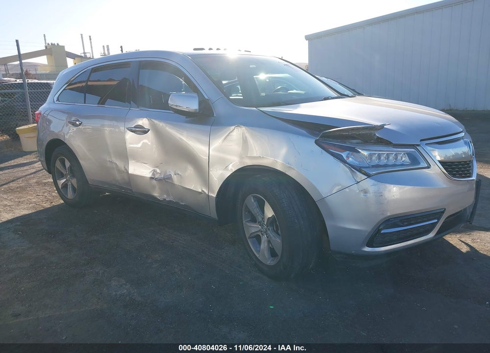 2014 ACURA MDX VIN: 5FRYD3H27EB013110