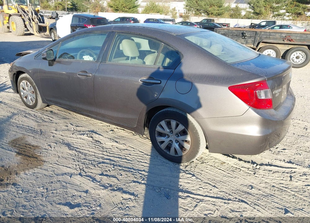 2012 HONDA CIVIC LX VIN: 19XFB2F56CE378144
