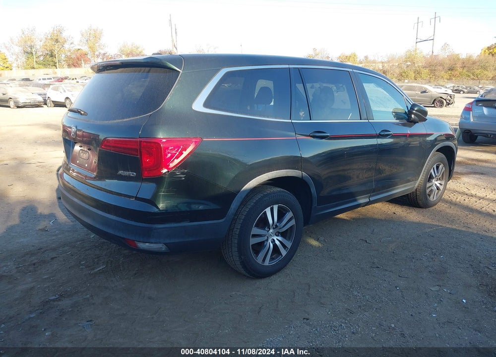 2017 HONDA PILOT EX VIN: 5FNYF6H34HB067992